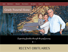 Tablet Screenshot of gradyfuneralhome.com